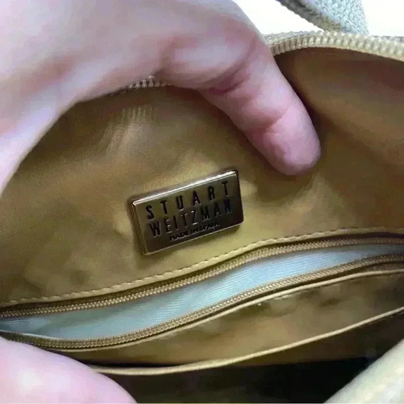 Stuart Weitzman soft leather shoulder hobo purse - Picture 6 of 13